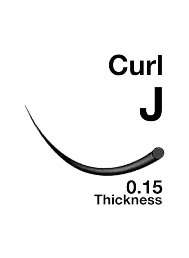 EMILYSTORES Lash Extensions 015mm Thickness J Curl Mixed Sizes 814mm Length Individual Volume Natural Eyelashes For Eyelash Extensions015JMixed 814mm - Image 4