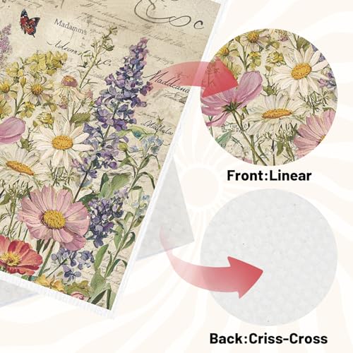 InIsaJace Floral Swedish Dishcloths for Kitchen, 6PCS Vintage Flower Swedish Dish Cloths Gift Set, Reusable Absorbent Cellulose Sponge Dish Towel for Home Cleaning(7.8 X 7 Inches) - Image 4