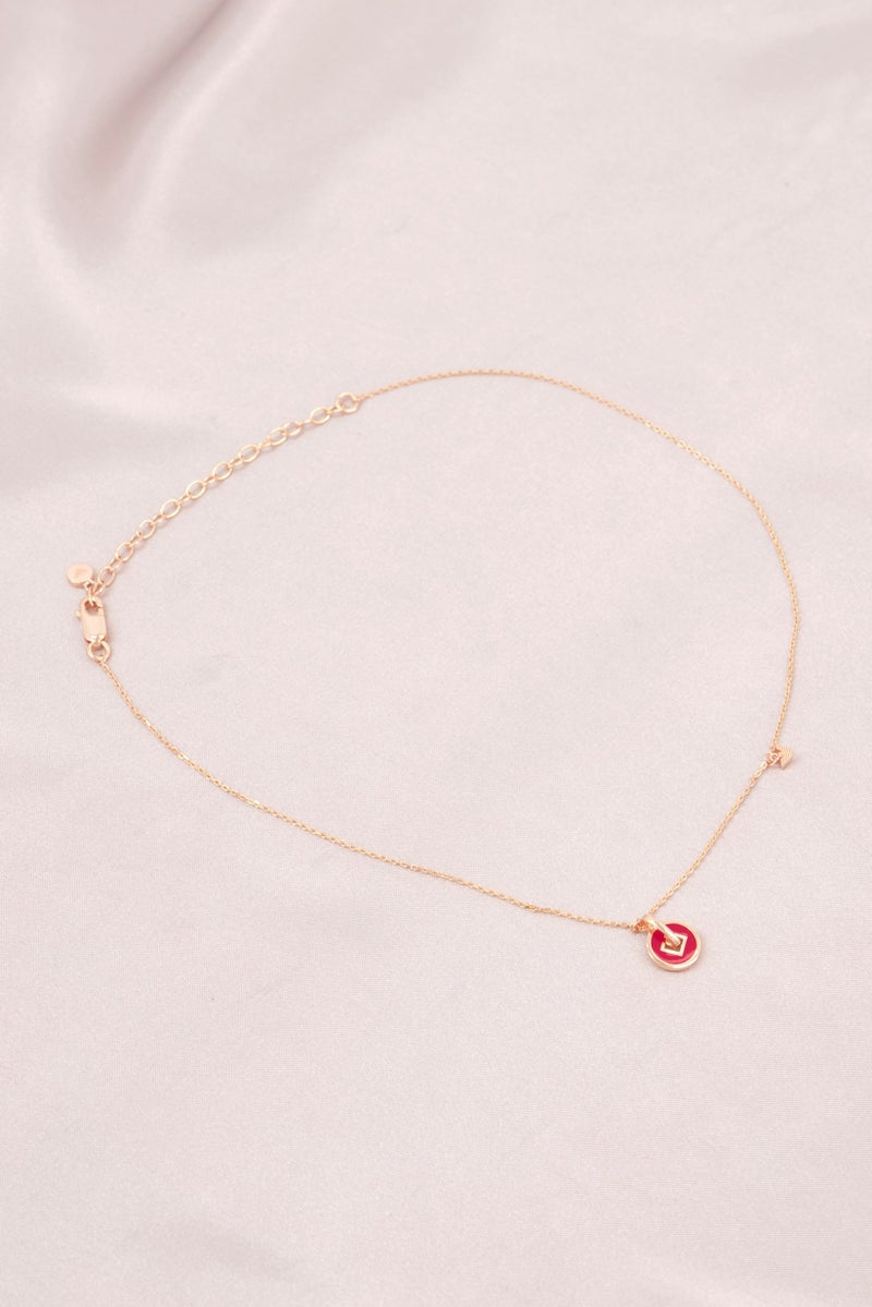 EMPORIO ARMANI Women EG3541221 Sterling Silver Pendant Necklace, Rose Gold - Image 1