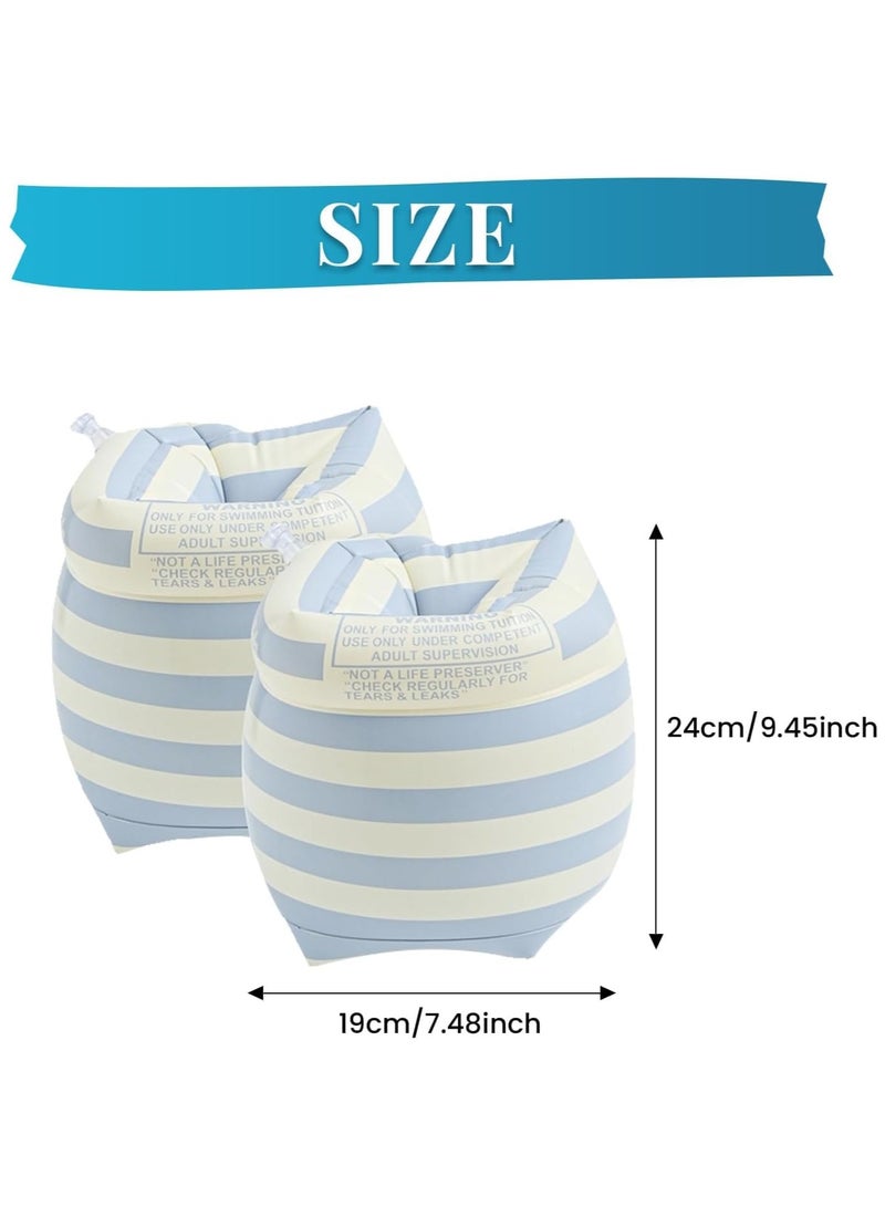 Inflatable Swim Arm Band, Floater Sleeves Swimming Arm Rings for Kids Toddlers and Adults(4Pcs) - Image 5