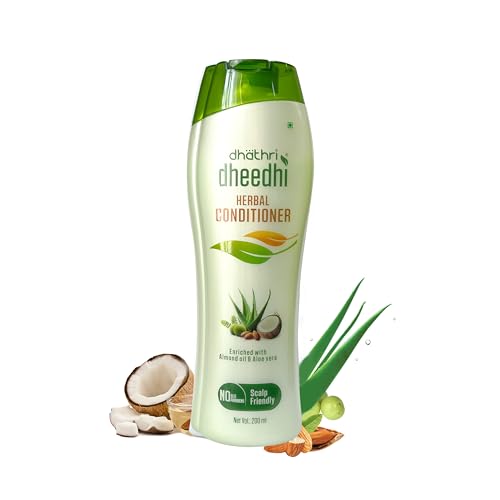 Dhathri Dheedhi Herbal Hair Conditioner, Hair Conditioner For Dry Frizzy Hair, Safe On The Scalp Conditioner, Leave in Conditioner that Moisturizes Hair Strands, 200ml - Image 1