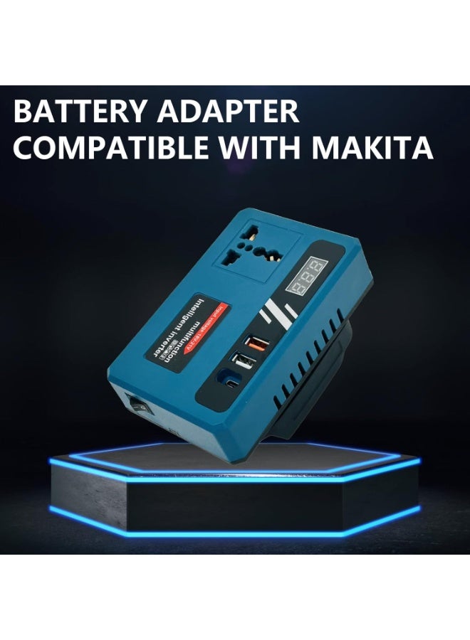 Labra محول طاقة ذكي متعدد الوظائف 3 دبوس | محول بطارية محمول مع منافذ USB وخرج كهربائي | مصدر طاقة للطوارئ للسيارة والسفر والمنزل - Image 5