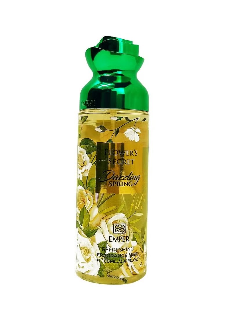 Emper Flower's Secret Dazzling Spring - Body Mist - For Women - 100ml  - Image 1