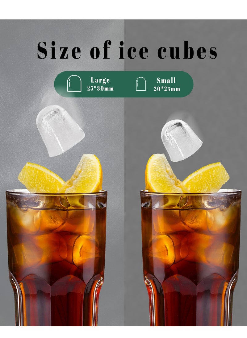 JoyousSto Bullet Ice Cube Maker 12kg/24 Hrs Ice Making Capacity with 9pcs Ice in 8 Minutes Per Cycle|1.3 L Water Container Capacity with LED Indicator 1.3 L 110 W Black  - Image 3