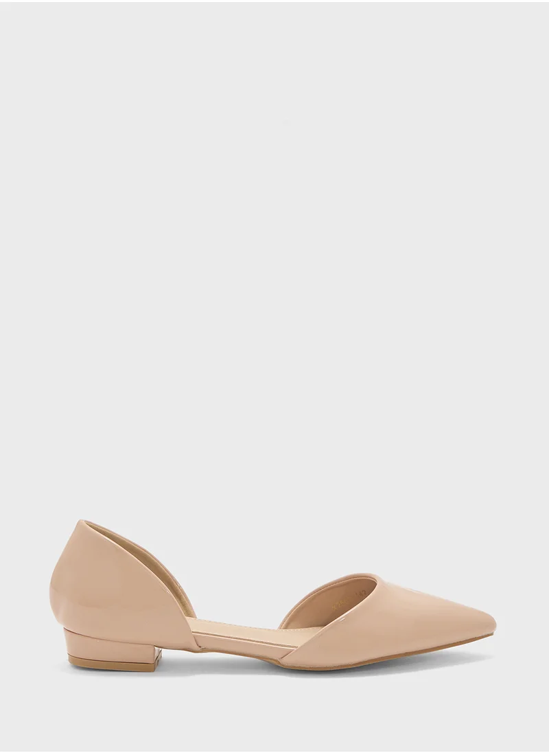 ايلا Patent Pointed Ballerina Flat