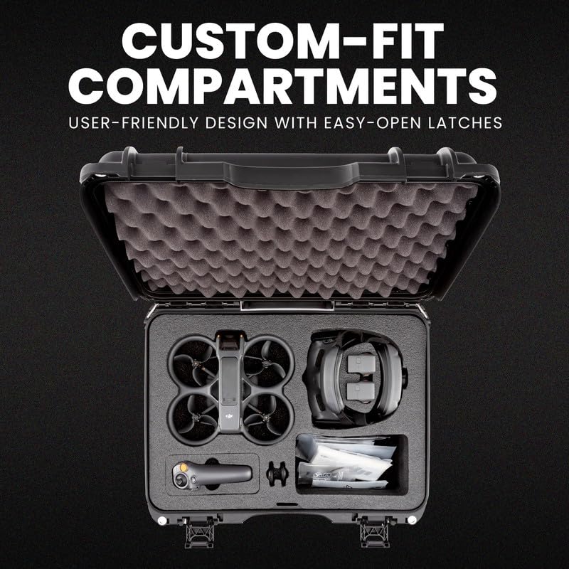 NANUK 925 Waterproof Hard Case with Foam Insert for DJI Avata 2 Fly More Combo Black - Image 3