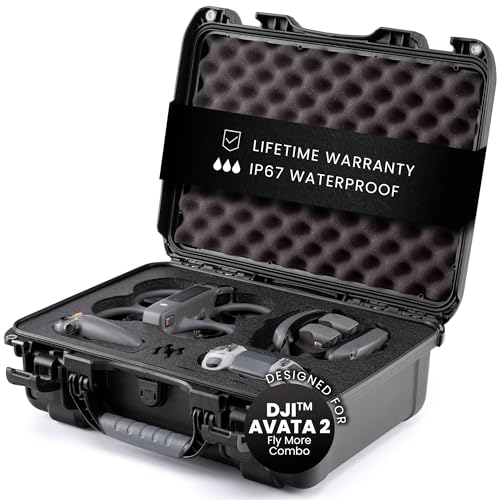 NANUK 925 Waterproof Hard Case with Foam Insert for DJI Avata 2 Fly More Combo Black - Image 1
