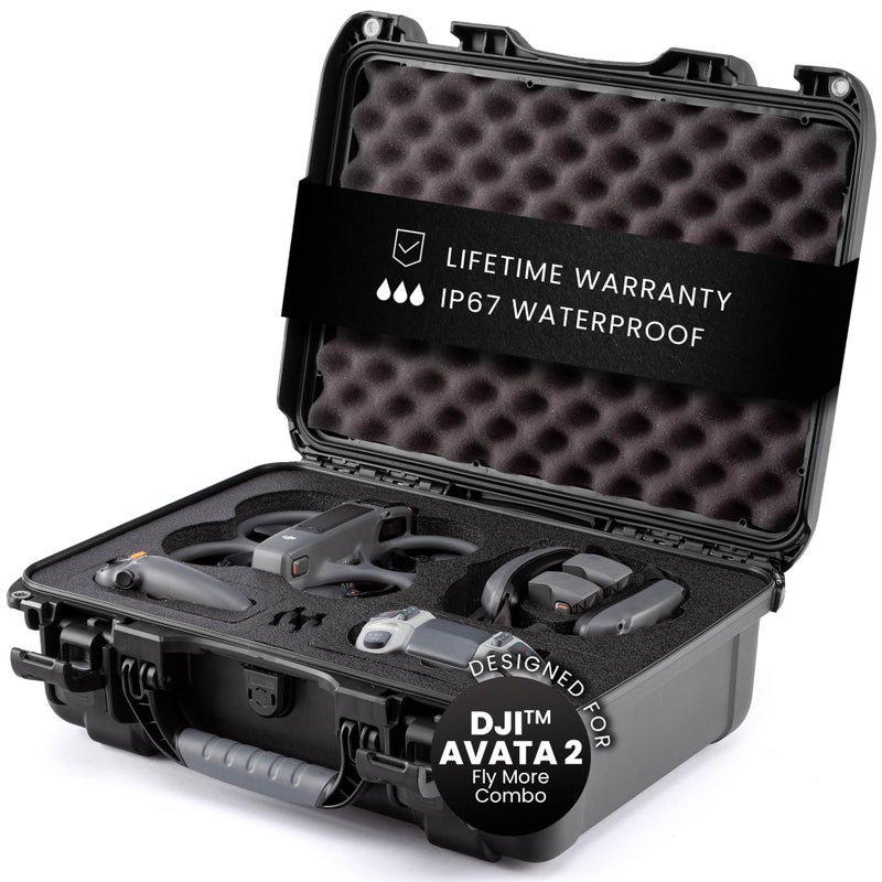 NANUK 925 Waterproof Hard Case with Foam Insert for DJI Avata 2 Fly More Combo Black - Image 2