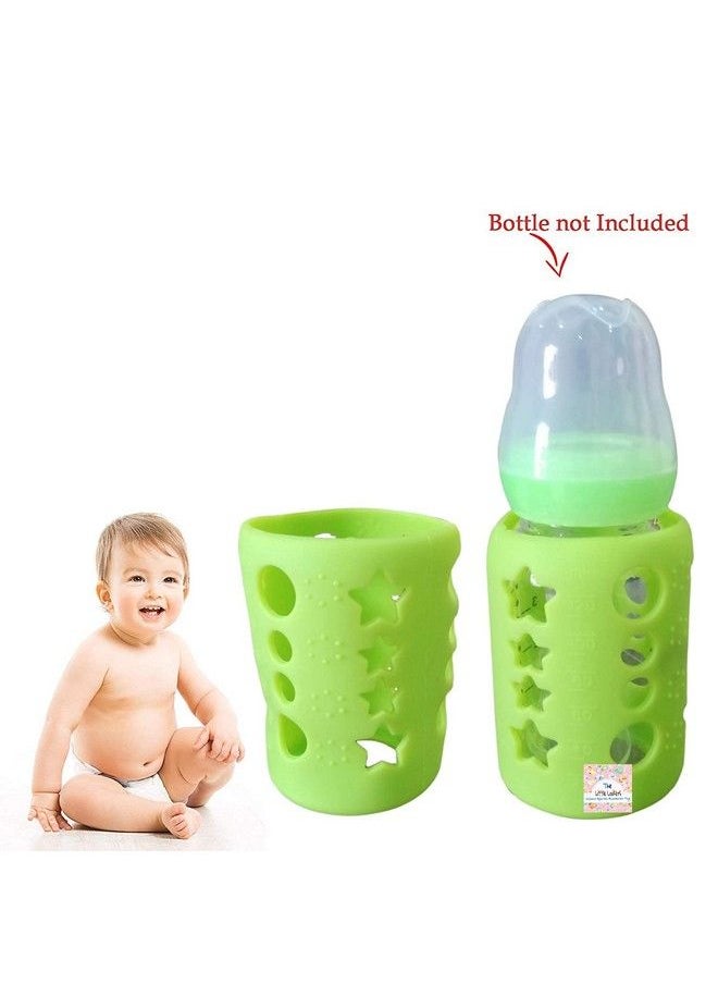The Little Lookers - Baby Feeding Bottle Silicone Warmer Cover Sleeve Holder Insulated Protection For Newborns Infants Babies (Pack Of 1) (Green 120 Ml) - Image 1