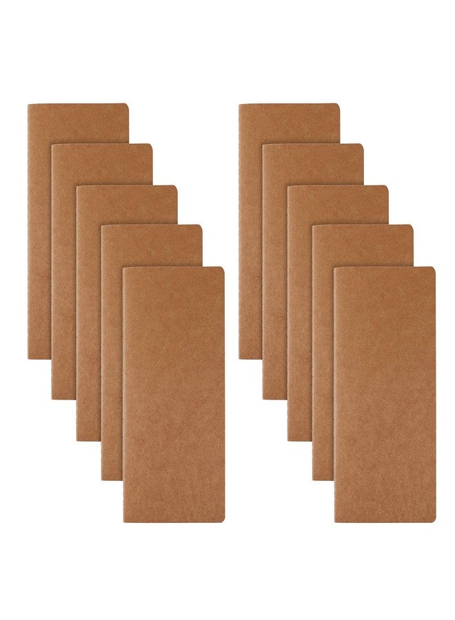 ريانسي مجموعة دفاتر RIANCY الفارغة، دفتر كتابة بغلاف ورقي ناعم، عبوات إعادة تعبئة غير مسطرة، مفكرة يومية، دفتر رسم - مقاس H5 - 210 مم × 110 مم - 60 صفحة لكل دفتر (عبوة من 10 دفاتر فارغة) - Image 1