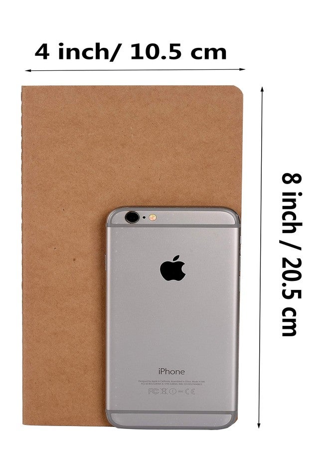 ريانسي مجموعة دفاتر RIANCY الفارغة، دفتر كتابة بغلاف ورقي ناعم، عبوات إعادة تعبئة غير مسطرة، مفكرة يومية، دفتر رسم - مقاس H5 - 210 مم × 110 مم - 60 صفحة لكل دفتر (عبوة من 10 دفاتر فارغة) - Image 3