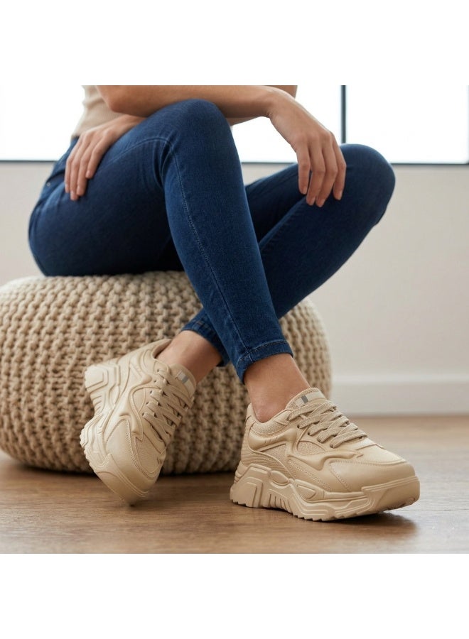 فيبراندا كوتشي بتصميم عصري يجمع بين الطابع الرياضي واللمسة الجريئة L-6-بيج - Image 1