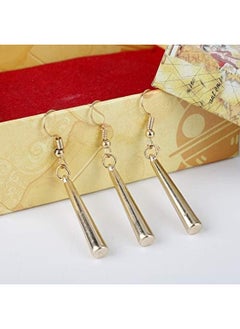 Generic One Piece Zoro Earrings Gold Clip On Anime Earrings Cosplay Earrings  - Image 4