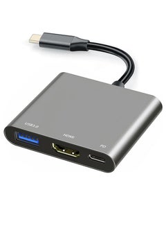 بيوينتي NEW USB-C to HDMI Multiport Adapter with Charging Port – 4K Converter, USB 3.0 Adapter, Compatible with Mac, iPad Pro, MacBook, Chromebook  - Image 1