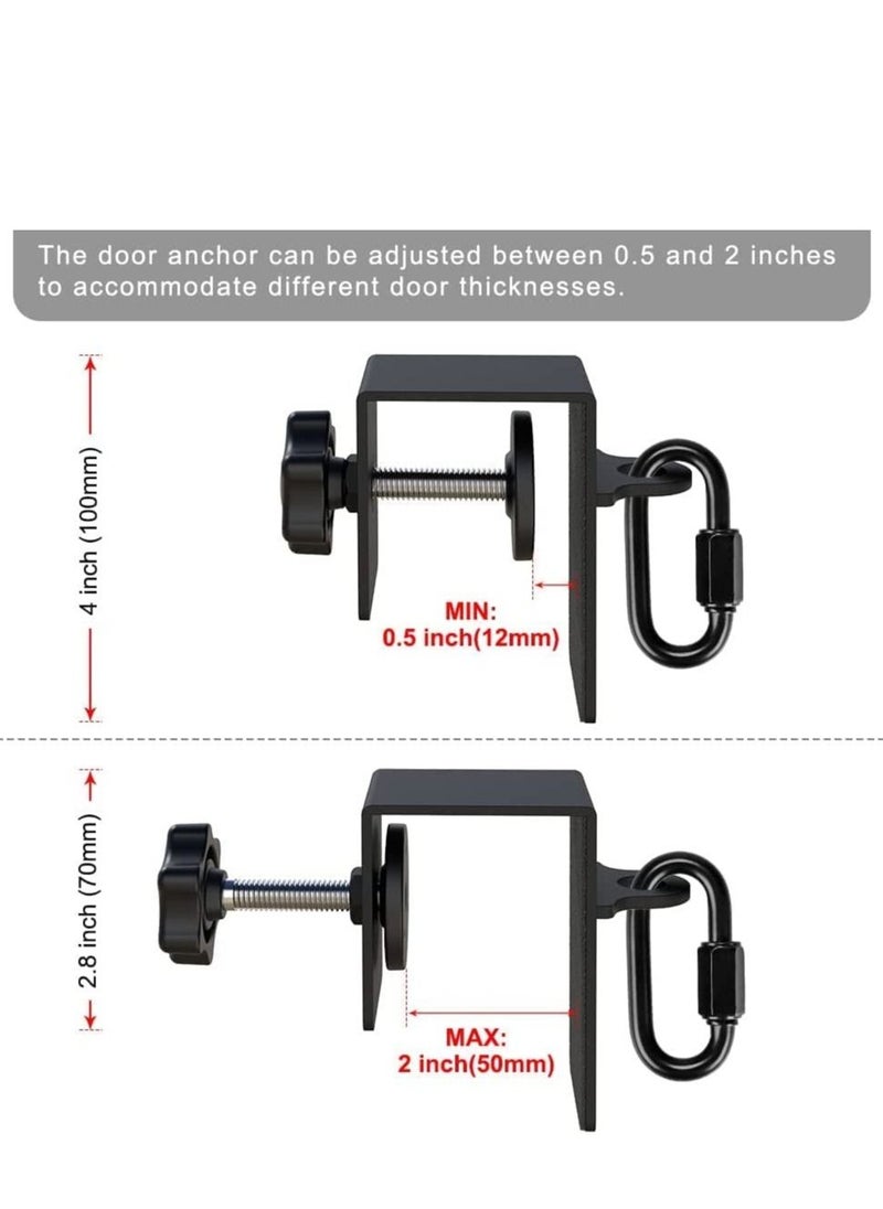 Excefore Heavy Duty Door Anchor for Resistance Bands Suspension Training, Workout Door Mount Anchors for Body Weight Straps, Strength Training, Physical Therapy Exercise, Home Gym  - Image 4