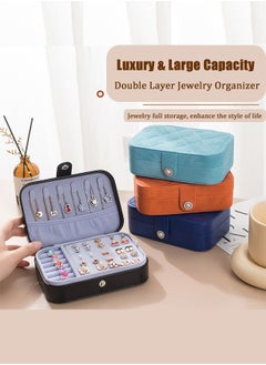 Generic صندوق تنظيم مجوهرات إكسسوارات السفر، حقيبة تخزين مجوهرات متعددة الوظائف للنساء  - Image 4