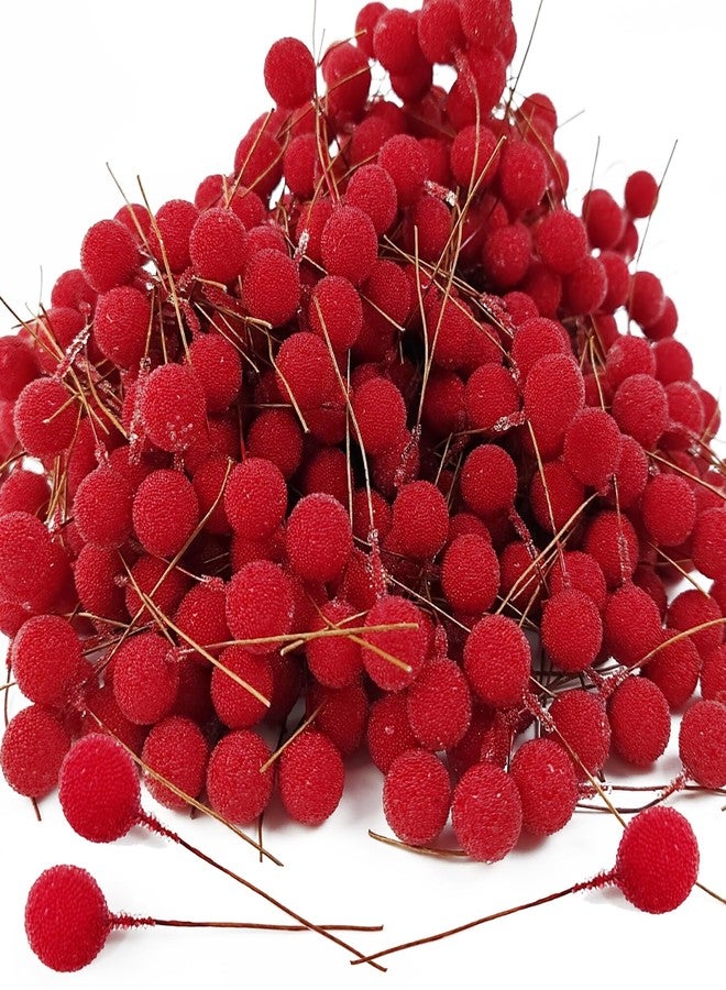 YOOHUA 300PCS 12mm Artificial Holly Berries, Artificial Berry, Mini Frosted Fruit Holly Berries for Christmas Tree Decorations Crafts Party Wedding Holiday Season Winter Décor Home Decor - Image 1