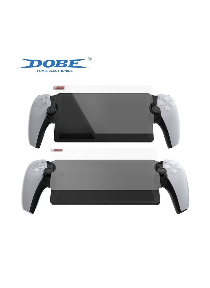 DOBE 2-Pack PS5 Portal HD Tempered Glass Screen Protector - Anti-Scratch & Anti-Fingerprint for PlayStation®5 Remote Player (AR Coating Enhanced Clarity)  - Image 3