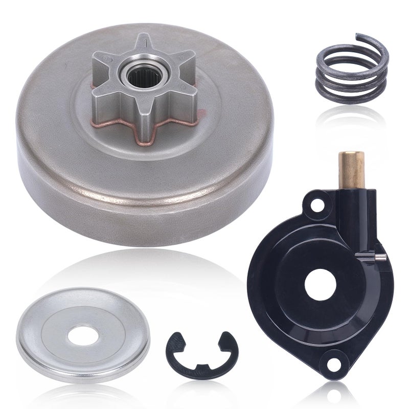 Hyceker 530057905 Spur Sprocket Clutch Drum for Poulan Pro PP4218A P3314 P3416 P3516PR PP3516AVX P3816 P4018WT PP4218AVX 4218AVX Chainsaw Sprocket 386T 501628301 with Oil Pump Assy Worm Gear Parts - Image 2