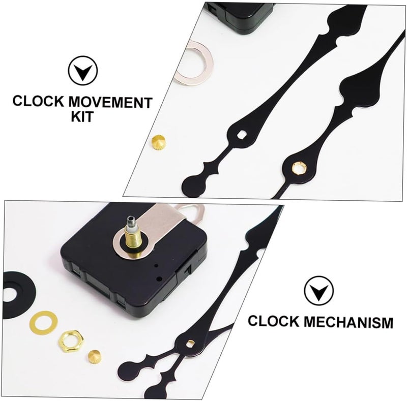 Gadpiparty DIY Clock Movement Kit with Quartz Mechanisms Clock Hands Lightweight and Easy to Install for Home Decor and Repair Projects - Image 4