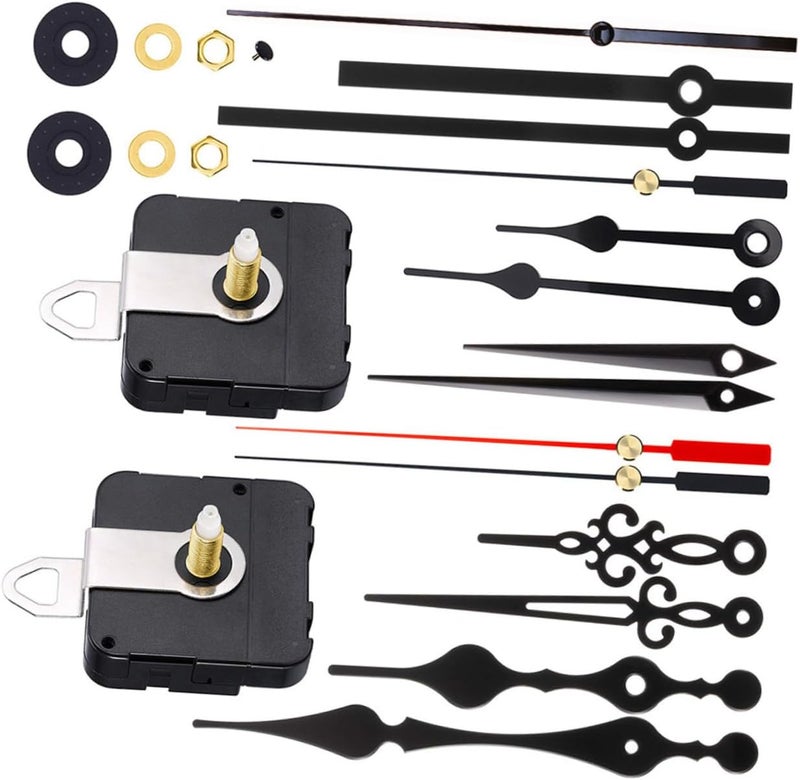 Gadpiparty DIY Clock Movement Kit with Quartz Mechanisms Clock Hands Lightweight and Easy to Install for Home Decor and Repair Projects - Image 1