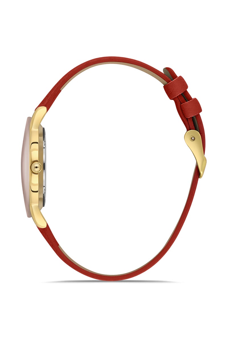 OMAX Women’s Wrist-Watch | Analog | Leather Strap | Elegant Design - Image 2