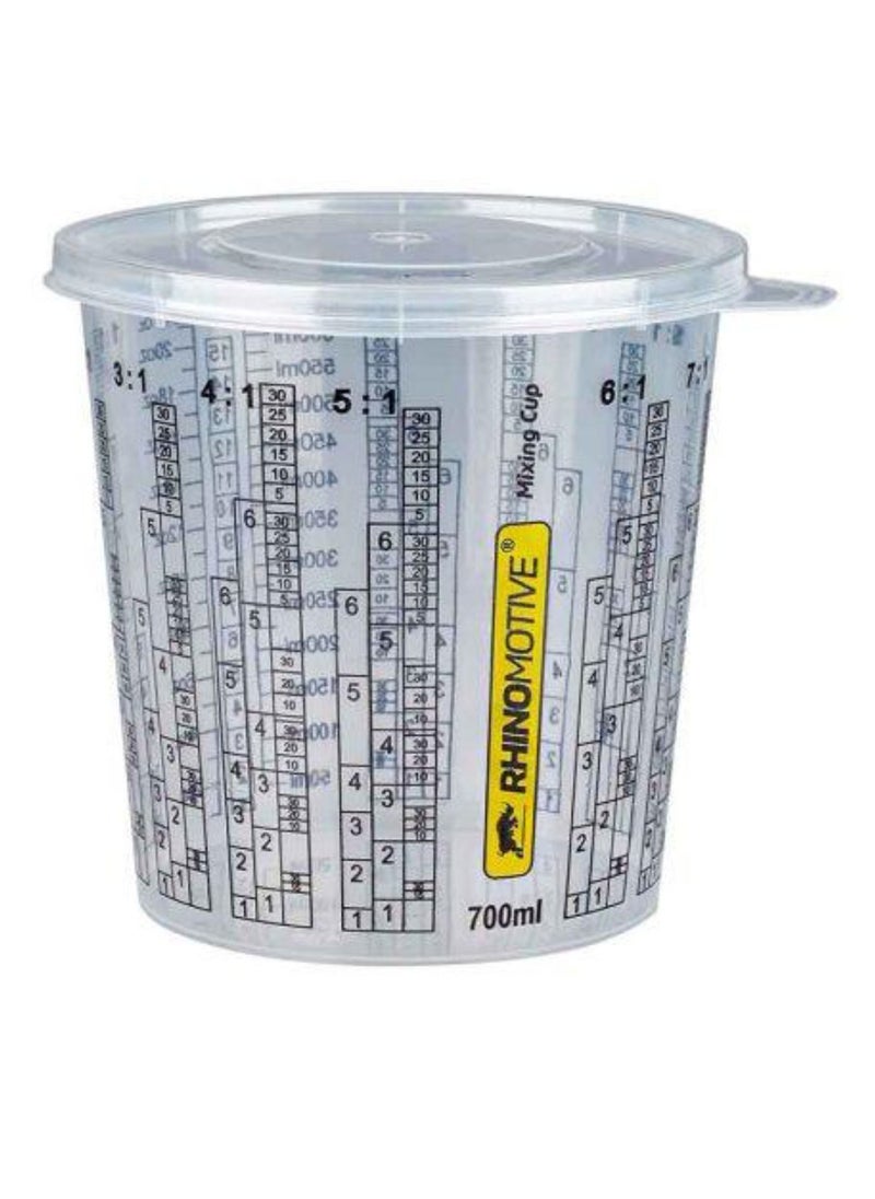 RHINOMOTIVE RHINOMOTIVE- Expert Paint Mixing Cups 700ML 200 Cups and 16 Lids  - Image 2