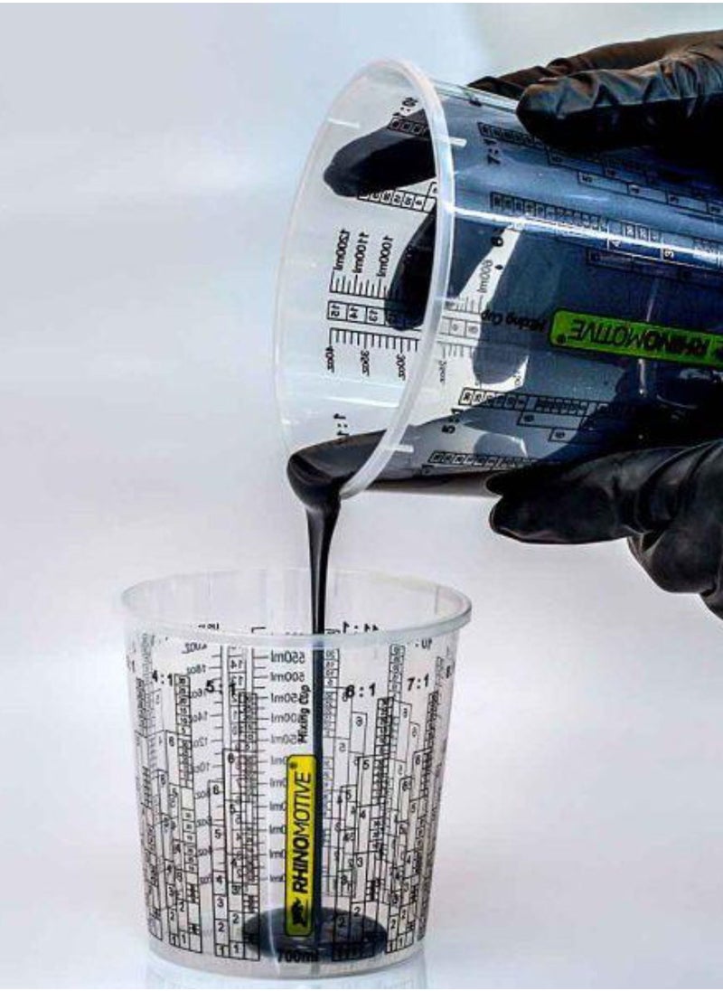 RHINOMOTIVE RHINOMOTIVE- Expert Paint Mixing Cups 700ML 200 Cups and 16 Lids  - Image 4