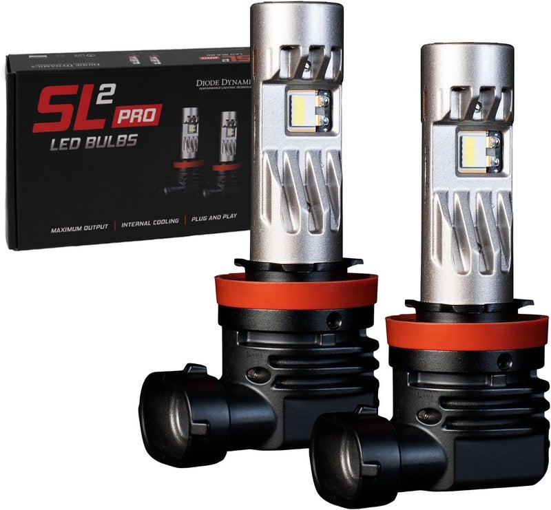 Diode Dynamics SL2 Pro LED Fog Light Bulbs, H9 Size, Cool White (6000K) - Pair - Image 2