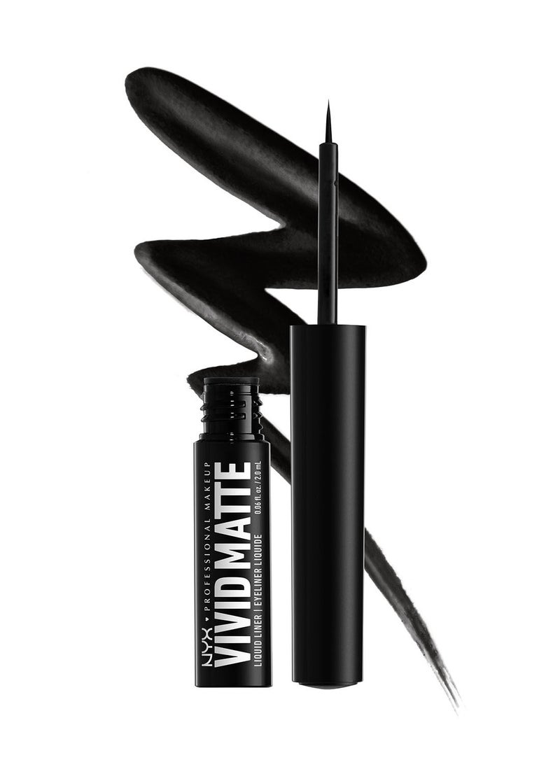 NYX PROFESSIONAL MAKEUP - قلم تحديد سائل Vivid Matte - أسود - Image 1