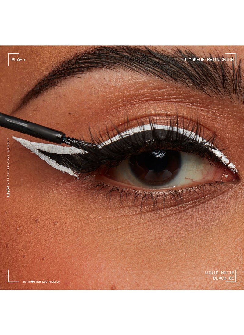 NYX PROFESSIONAL MAKEUP - قلم تحديد سائل Vivid Matte - أسود - Image 1