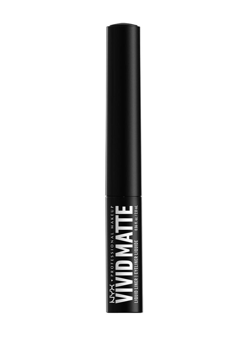 NYX PROFESSIONAL MAKEUP - قلم تحديد سائل Vivid Matte - أسود - Image 1