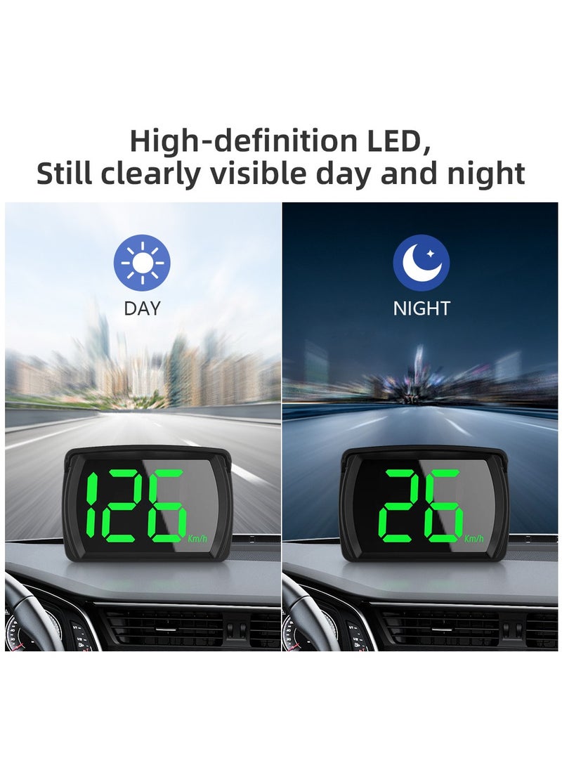 شاشة عرض رأس HUD للسيارة، Beidou GPS، عداد السرعة العالمي عبر الأقمار الصناعية، محدد موقع السيارة عالي الوضوح مناسب لجميع الموديلات