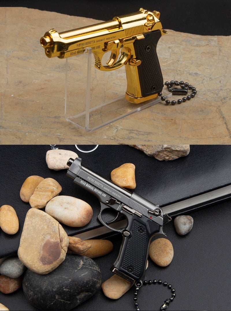 92F detachable assembly model, game metal keychain, gift pendant. - Image 3