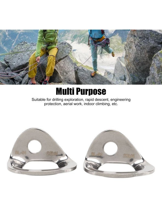 Uxsiya 2PCS Climbing Bolts Hanger 316 Stainless Steel Rock Climbing Hanger Large Bearing Capacity Anchor for Carving Aerial Work - Image 3