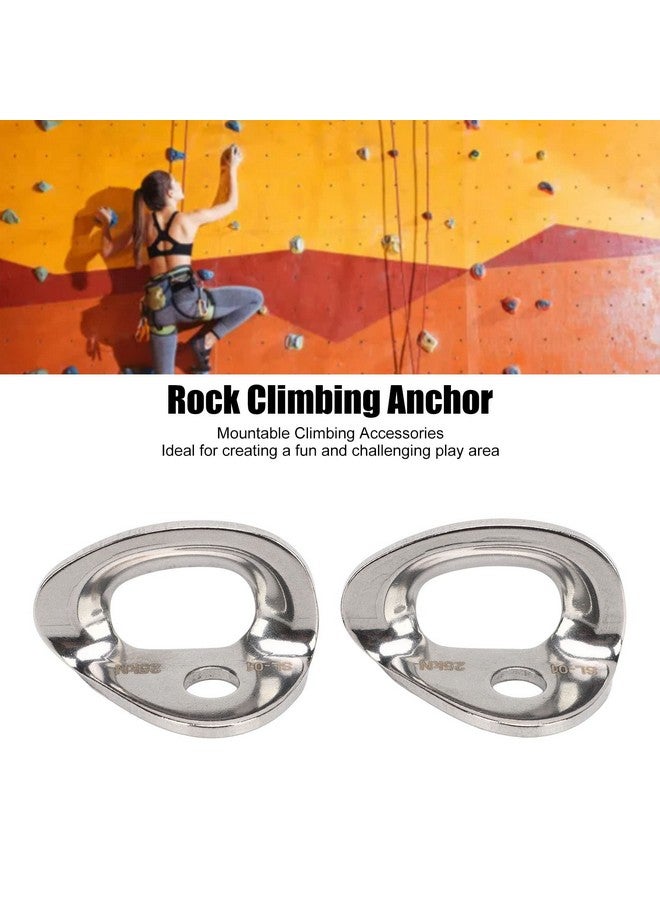 Uxsiya 2PCS Climbing Bolts Hanger 316 Stainless Steel Rock Climbing Hanger Large Bearing Capacity Anchor for Carving Aerial Work - Image 2