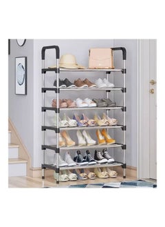 6-Layer Storage Shoe Rack Black 110x60x30cm