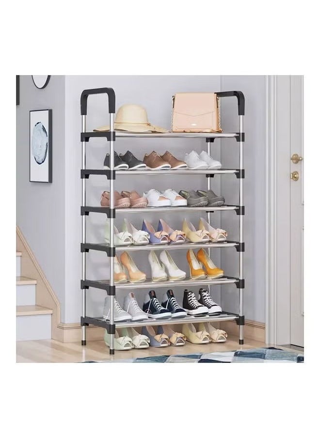 Generic 6-Layer Storage Shoe Rack Black 110x60x30cm  - Image 1