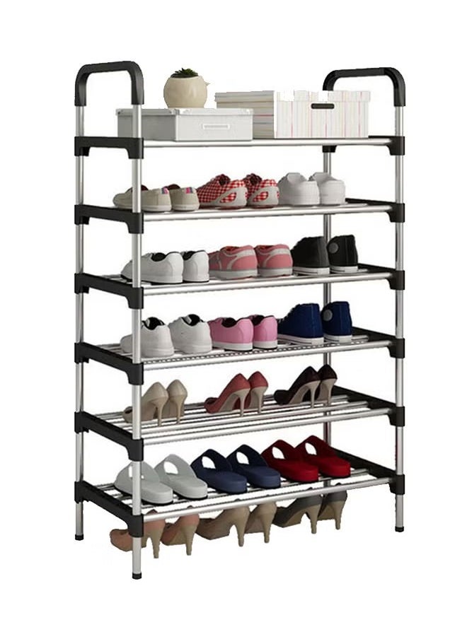 Generic 6-Layer Storage Shoe Rack Black 110x60x30cm  - Image 2