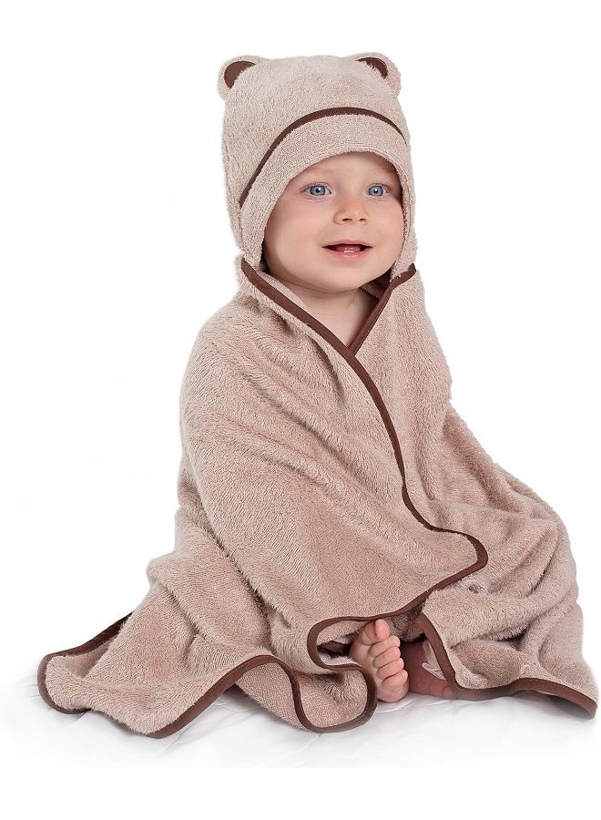 Warm Cuddles منشفة استحمام الأطفال الفاخرة من وورم كادلز - مصنوعة من رايون من بامبو عضوي مع غطاء رأس - Image 5