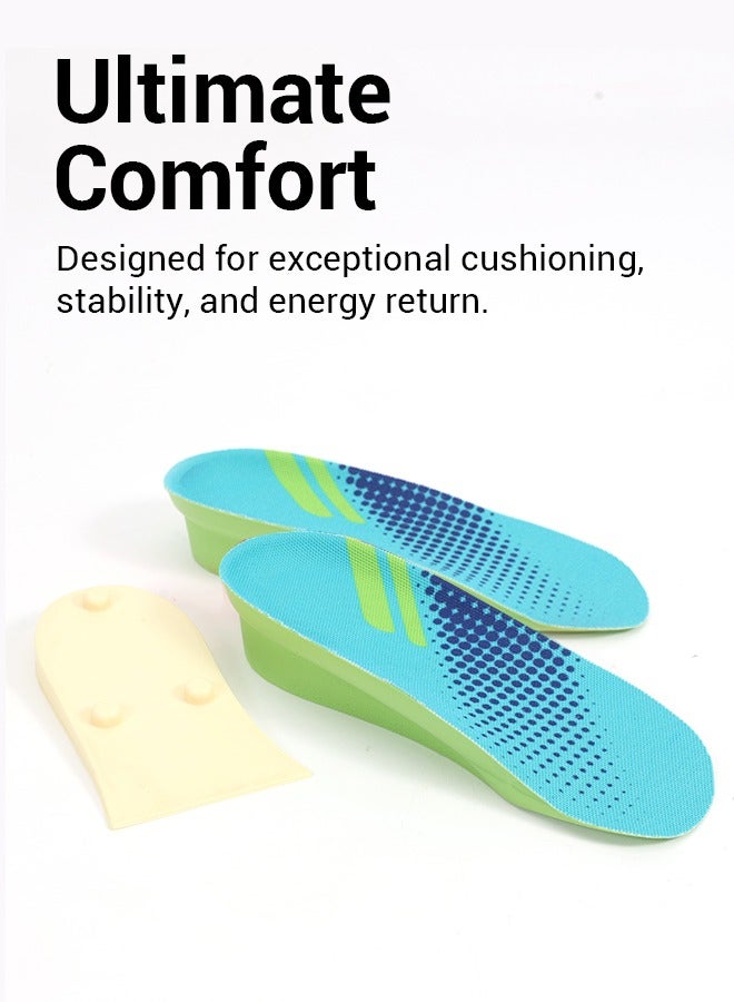 Generic Adjustable Orthopedic Insoles for Height Increase (2.5–4CM) – Arch Support, Shock Absorption & Posture Correction  - Image 3
