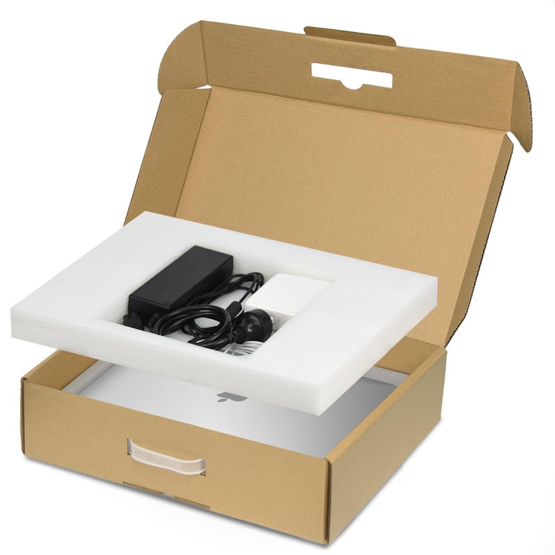 SOUNDANCE Laptop Box with Protection Foam, Handmade Laptop Sleevess, Cardboard Laptop Shipping Box, Secure Mailer Box for up to 17.3 Inches Notebook Computer - Image 1