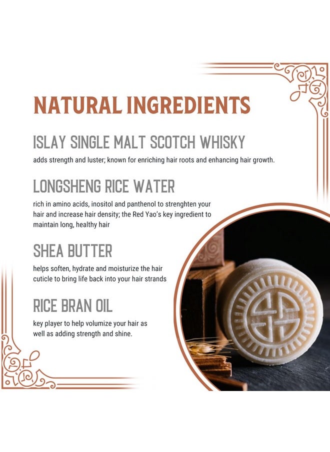 Viori - Hamish & Co. Shampoo Bar - Aged Sandalwood - Shampoo For Men - Handcrafted With Scottish Islay And Whiskey Infused - Made From Natural Ingredients - Sulfate, Paraben, Cruelty, And Plastic-Free - Image 1