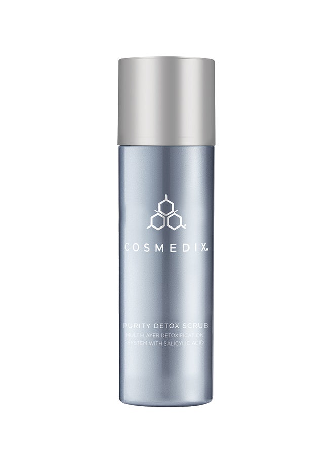 CosMedix Purity Detox Multi-Layer Exfoliating Face Scrub Papaya Enzymes And Willow Bark | For Deep Skin Detox And Pore Cleansing 90g - Image 1
