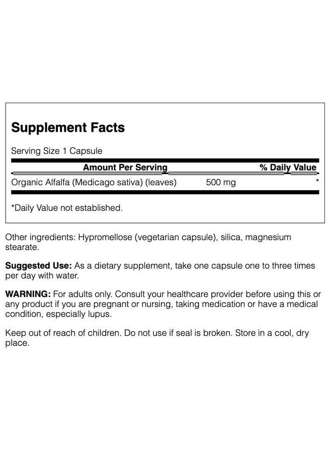SWANSON سوانسون ألفافا 500 ملغ 360 كبسولة - Image 2