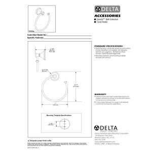 Delta Faucet 79746-CZ Cassidy Towel Ring  2.63 x 7 x 2.63 Inches  Champagne Bronze - Image 4