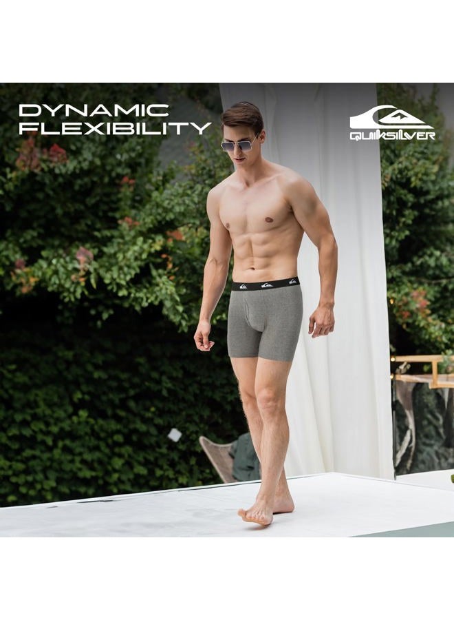 QUIKSILVER Mens Underwear 4 Pack Boxers for Men Supersoft Brushed Polyester Mens Boxer Briefs, Assortment 1, L - Image 2