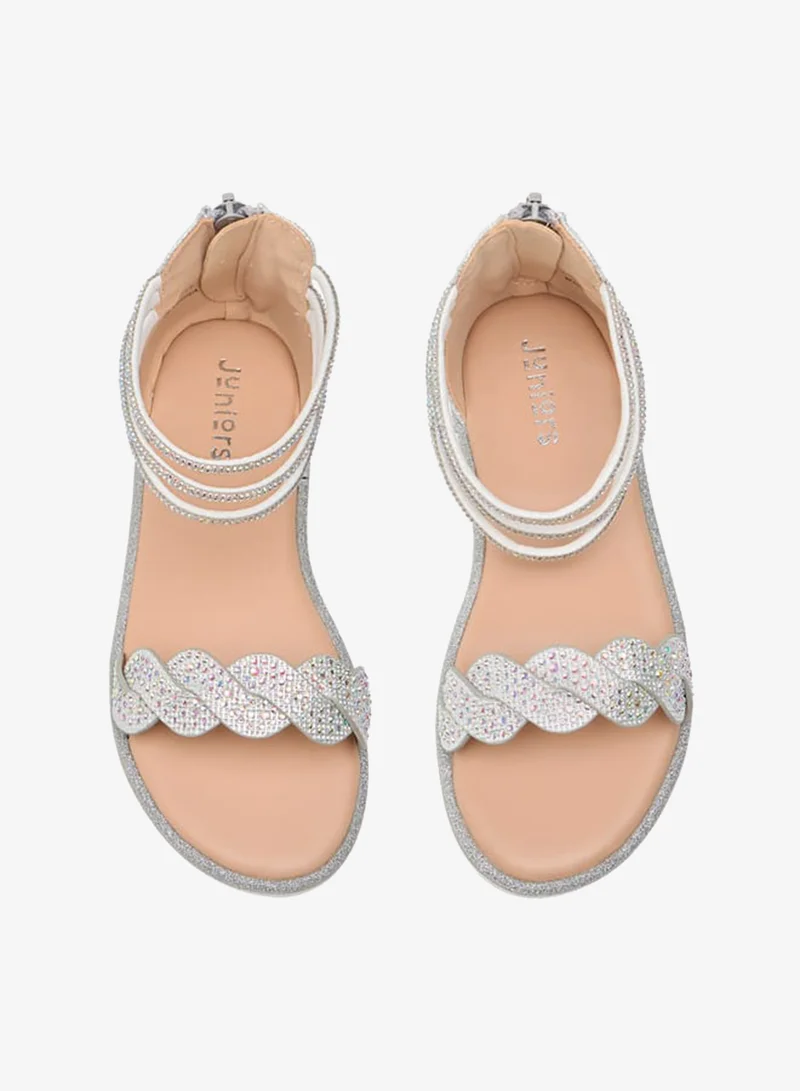 JUNIORS Girls Daimante Straps Festive Sandals Ramadan Collection