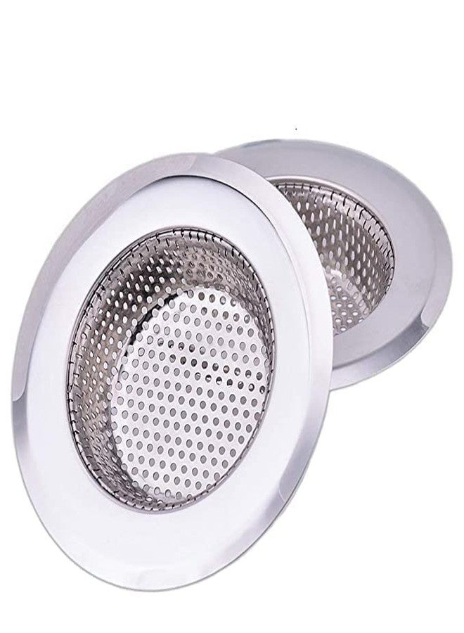 Kienlix Kitchen Sink Strainer Heavy Duty Stainless Steel Strainer Kitchen Drain Basin Basket Filter Stopper Drainer Sink Jali (Pack 2) - Image 1