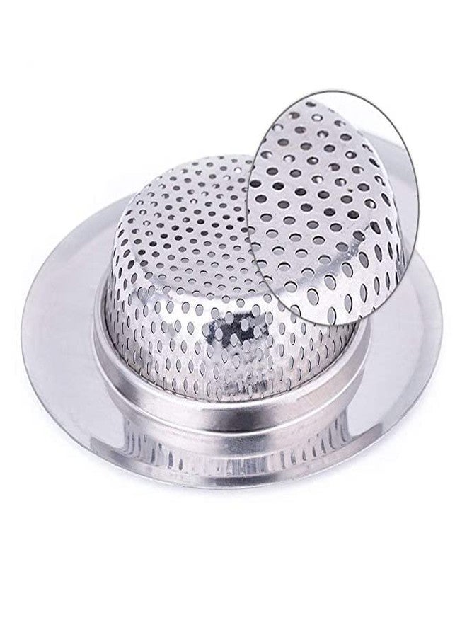 Kienlix Kitchen Sink Strainer Heavy Duty Stainless Steel Strainer Kitchen Drain Basin Basket Filter Stopper Drainer Sink Jali (Pack 2) - Image 4